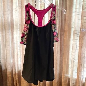 Layered look Tankini top XL